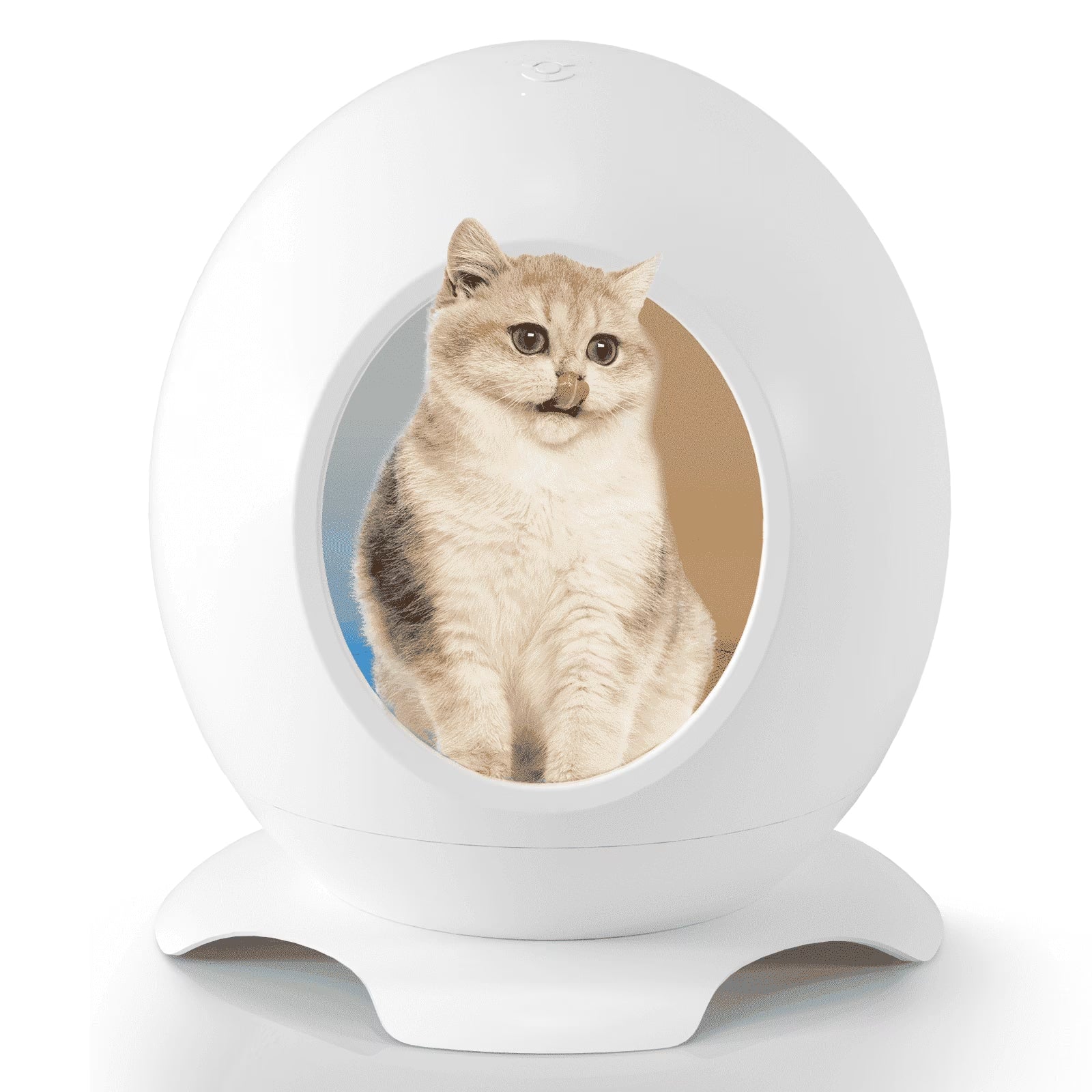 Heated Cat Bed for Large Cats, Cat Warming Bed for Winter, Waterproof Washable Pet Cat Shelter, Cat Hideaway with Light & Sleep Music, Cat Houses for Indoor Cats