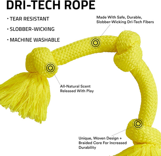 Rope Toys for Dogs | Tug of War Dog Toy for Aggressive Chewers | Chicken Scented Dog Toys | Jumbo Rope Toy for Interactive Play