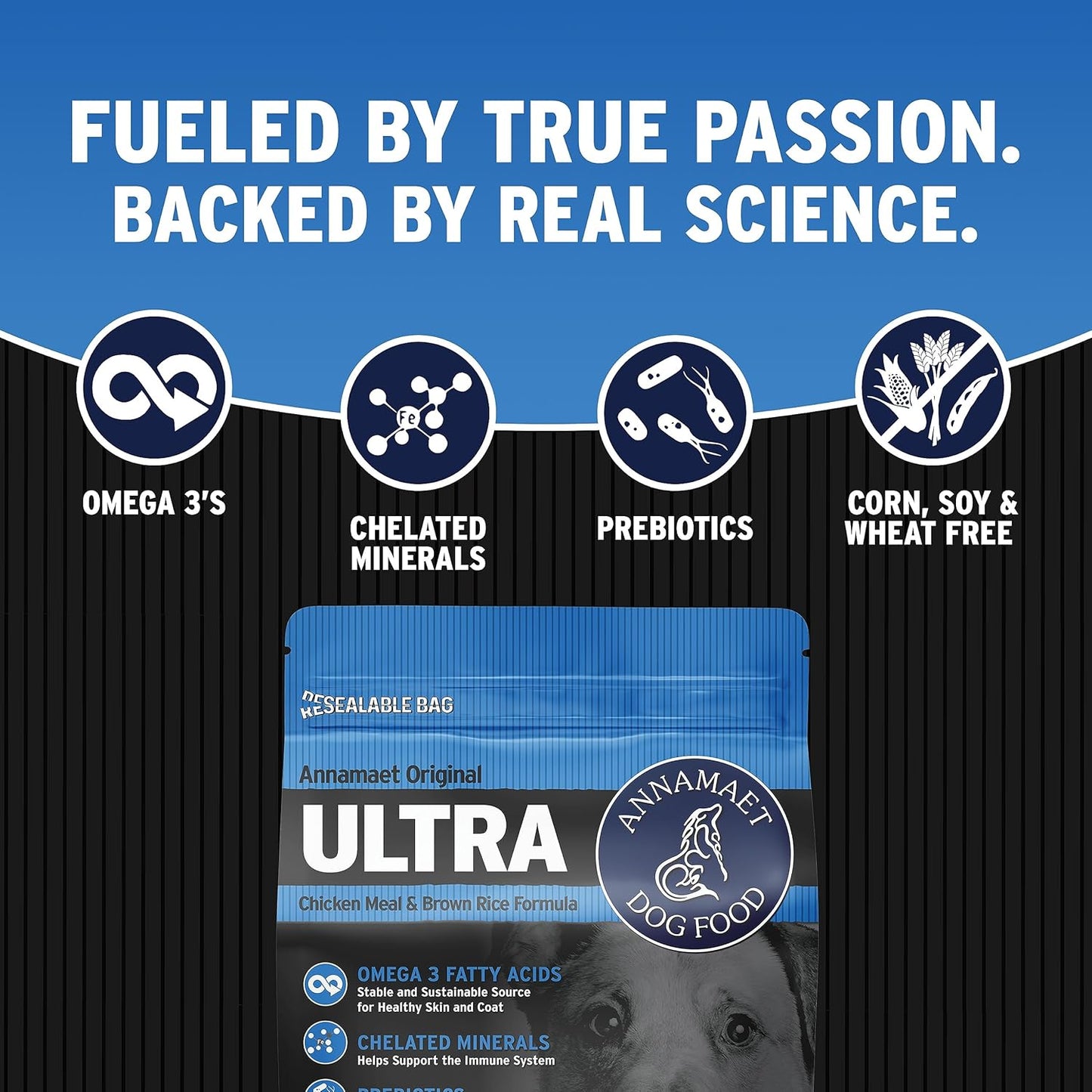 Original Ultra Formula Dry Dog Food, 32% Protein (Chicken & Brown Rice), 40-Lb Bag