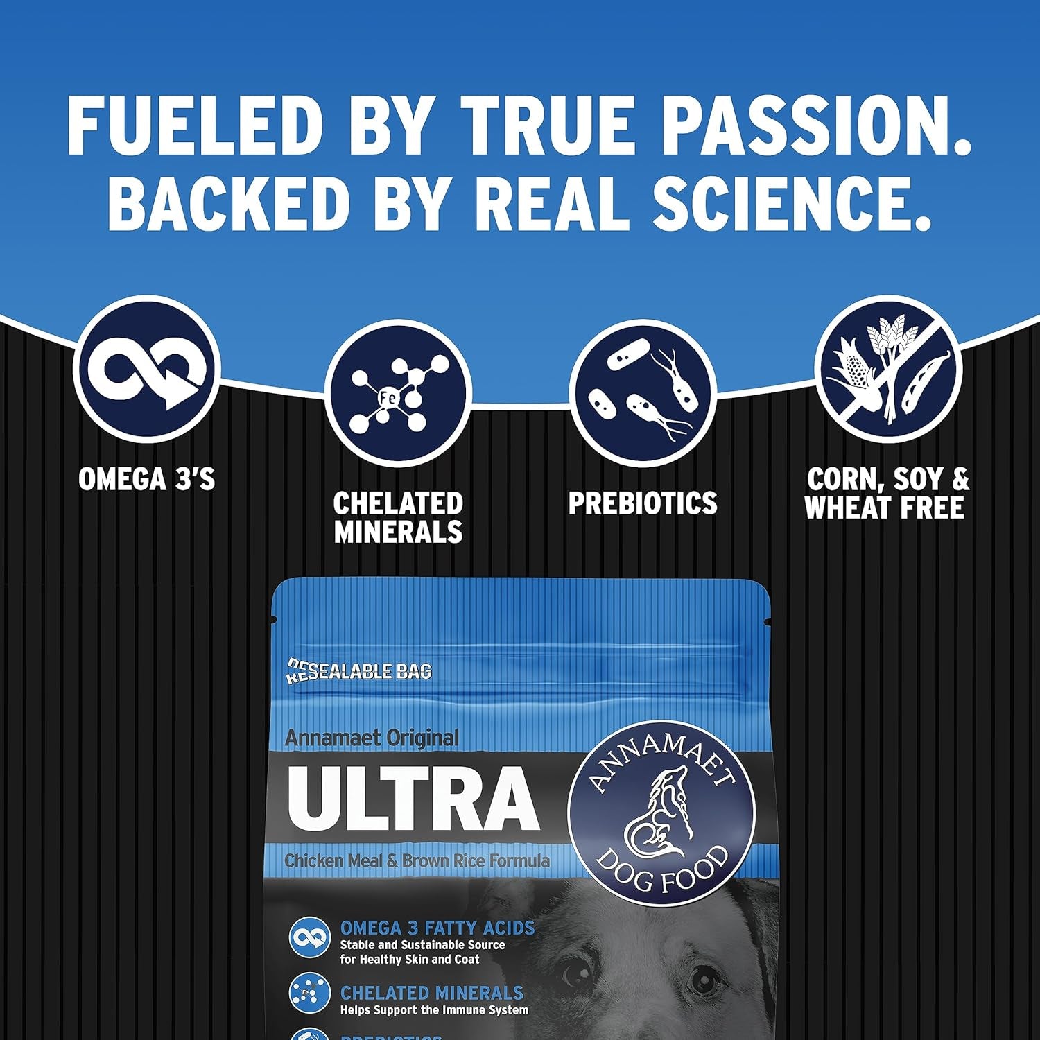 Original Ultra Formula Dry Dog Food, 32% Protein (Chicken & Brown Rice), 40-Lb Bag