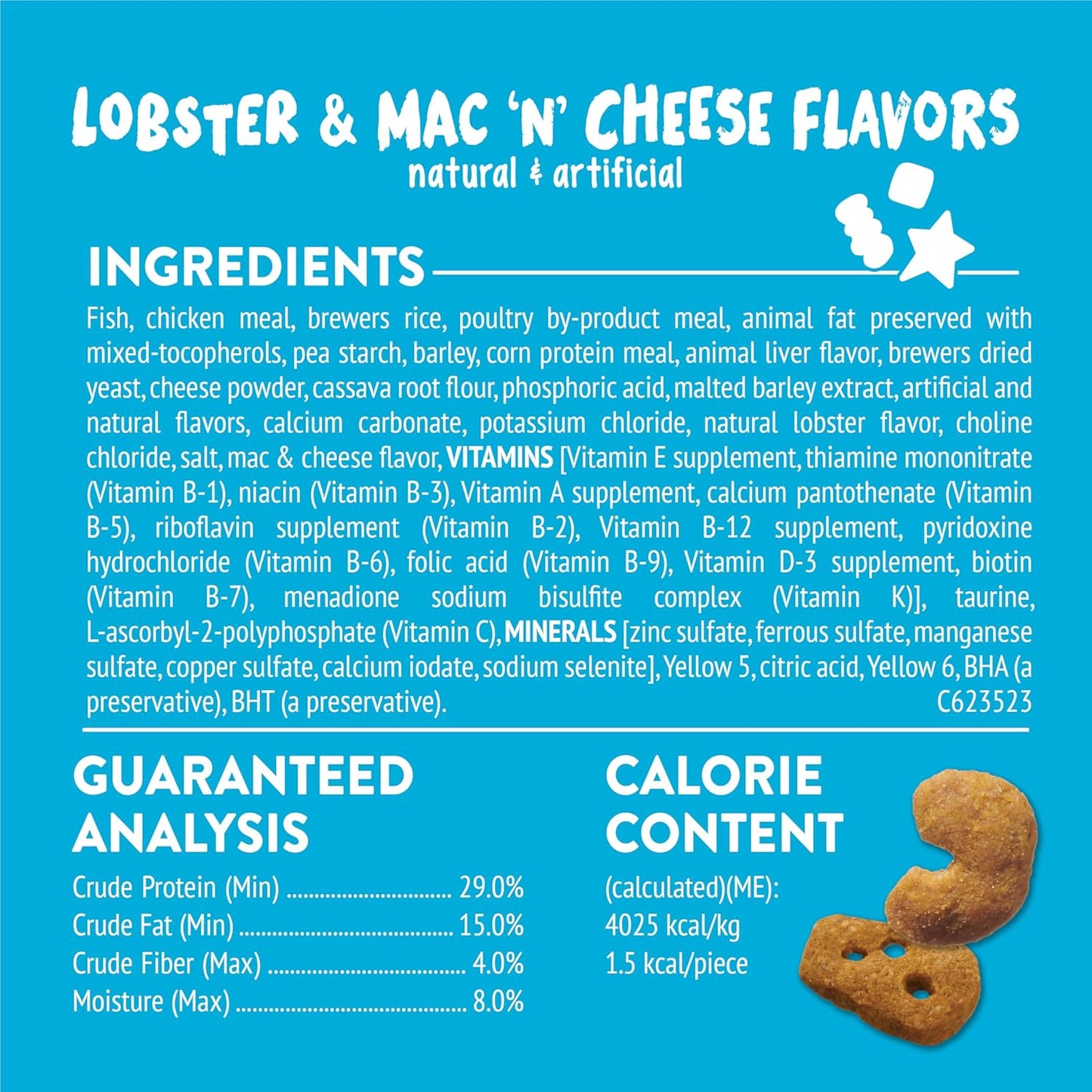 Purina  Cat Treats, Party Mix Lobster & Mac 'N' Cheese Flavors - (Pack of 10) 2.1 Oz. Pouches