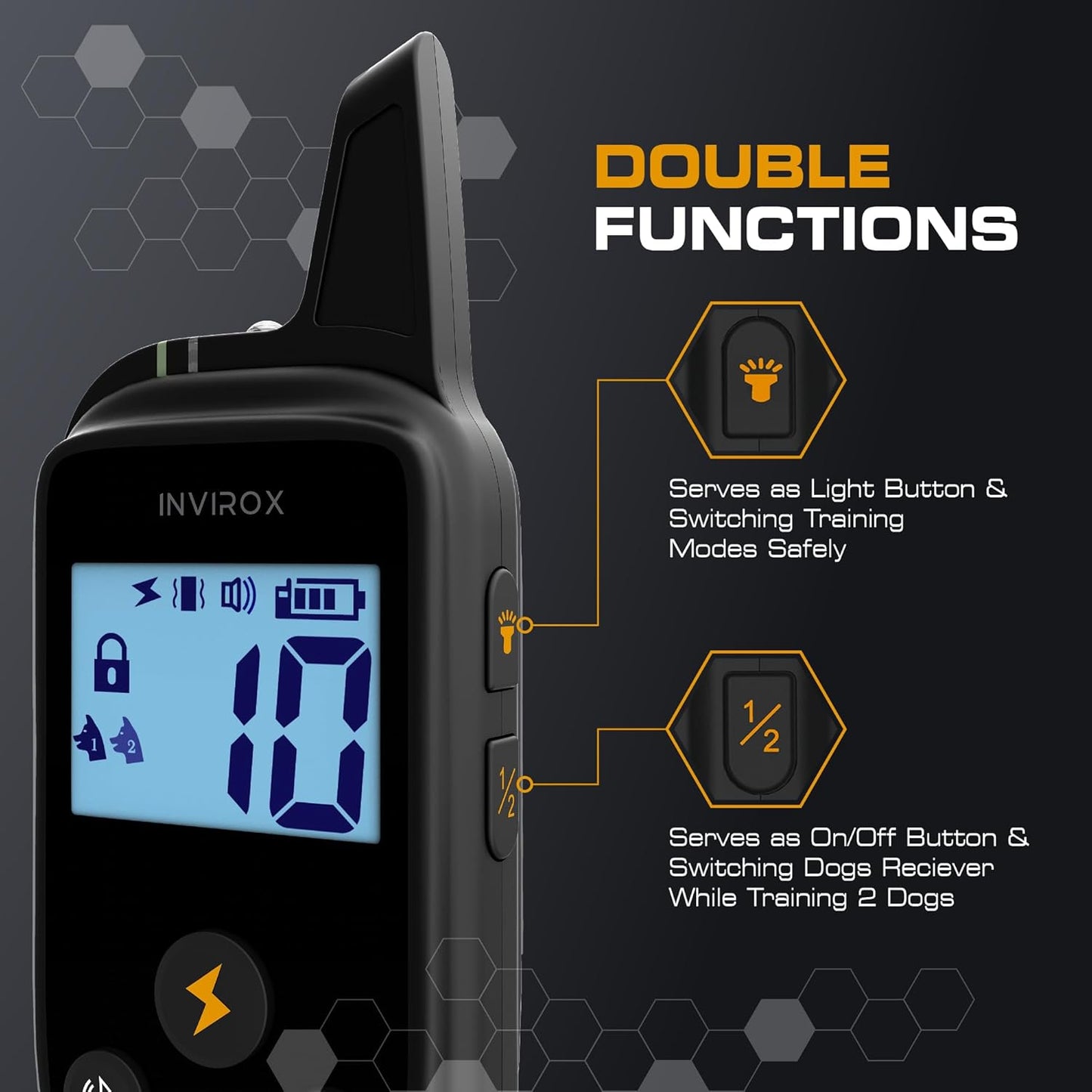 2026 Edition Dog Training Collar, 123 Levels for Reactive or Stubborn Dogs, 1100Yd Long-Range E Collar, Waterproof Rechargeable System with Manual Bark Control for Large Dogs