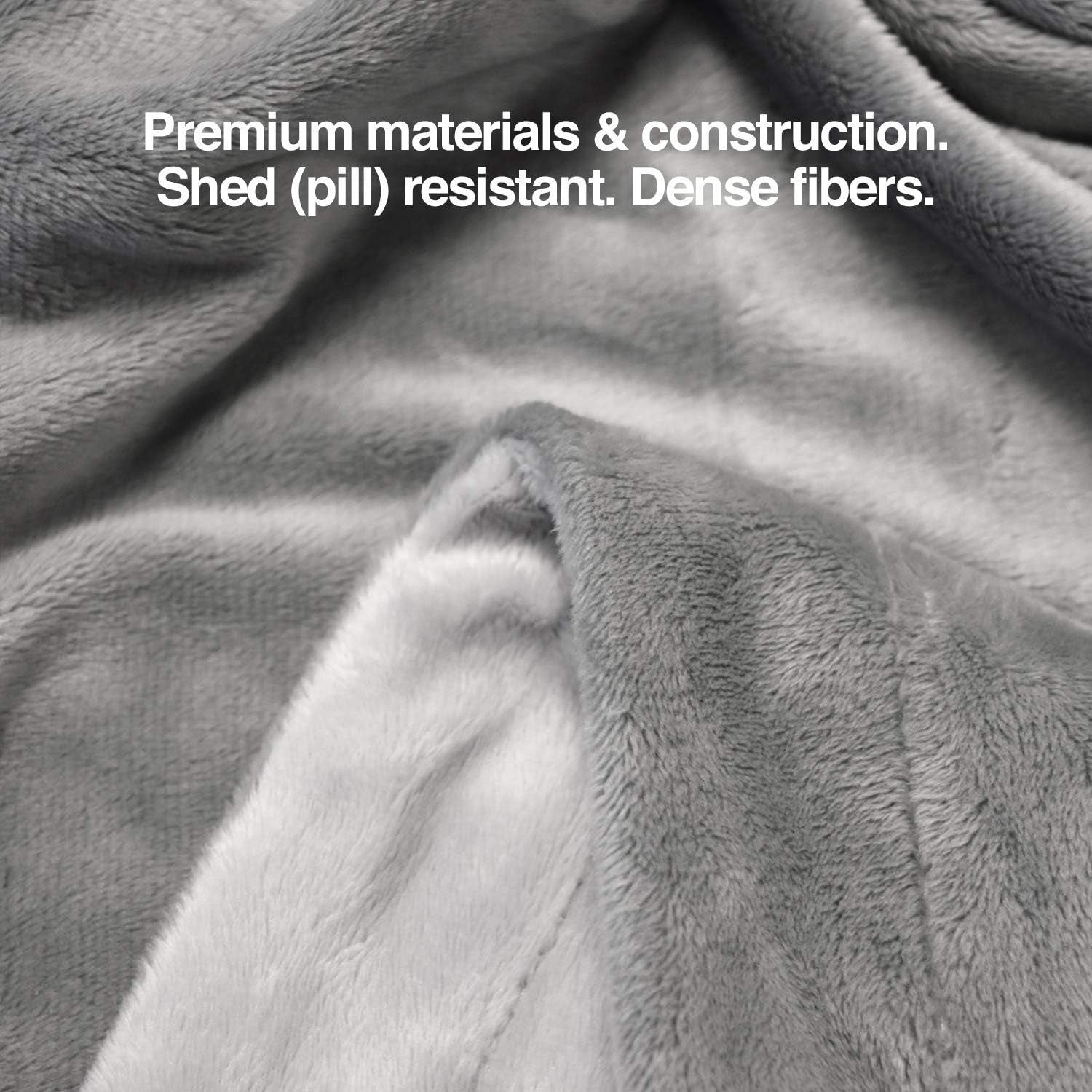 Premium Dog & Cat Blanket | Ultra Soft Pet Blanket Available in Plush or Quilted; 2 Colors (Grey; Brown) | Perfect for Small Dogs & Large Dogs