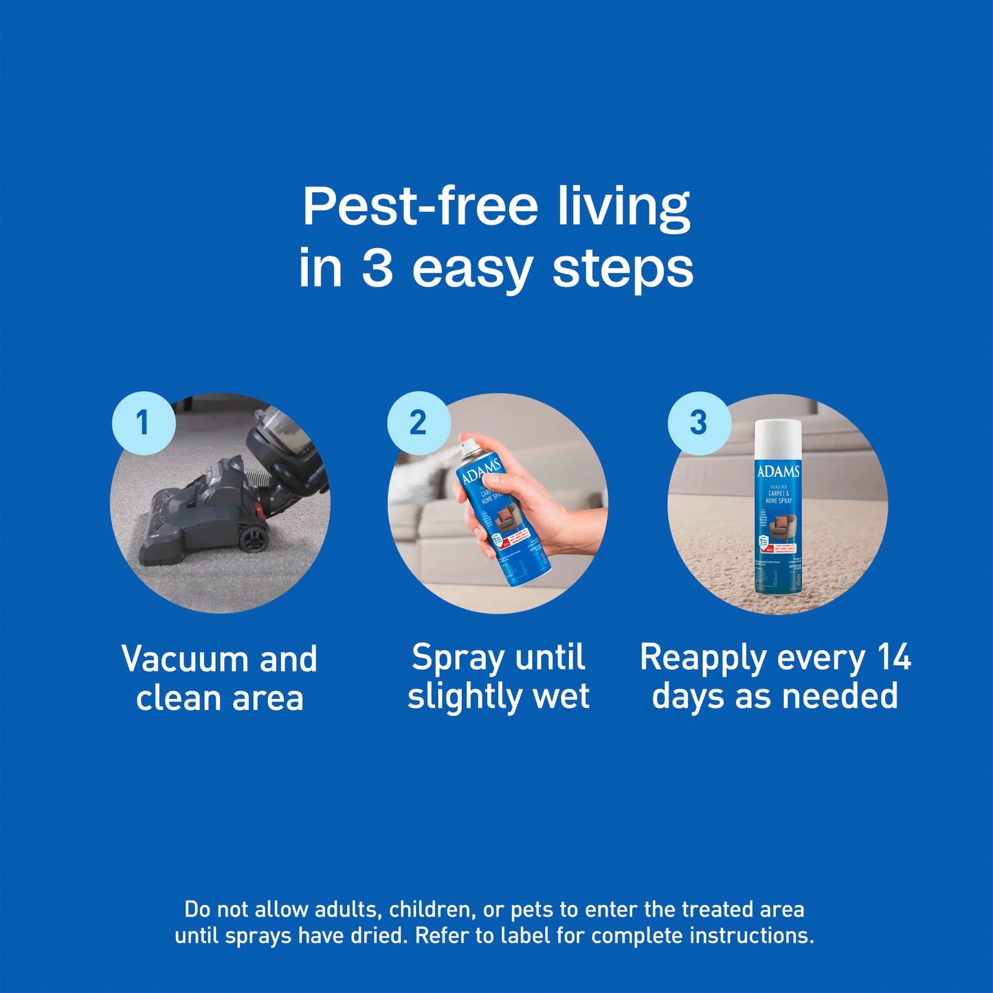 Flea & Tick Carpet & Home Spray, 7-Month Flea Protection, Treats up to 2K Sq Ft, 16 Oz