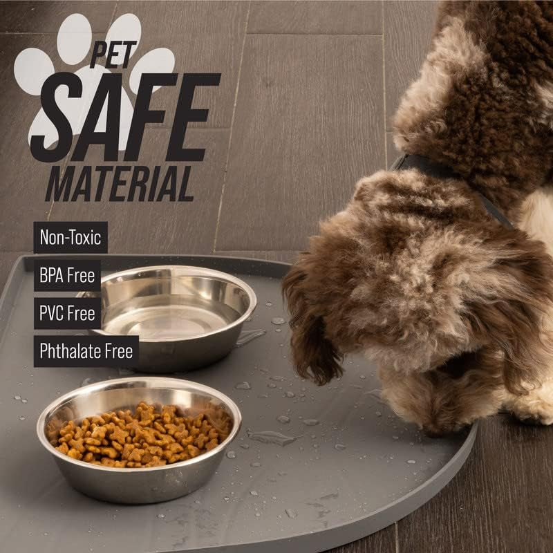 Fountain Mat, Silicone Water Mat Designed for Pet Fountains, Dog Gravity Water Bowls, Automatic Dispensing Cat Feeders