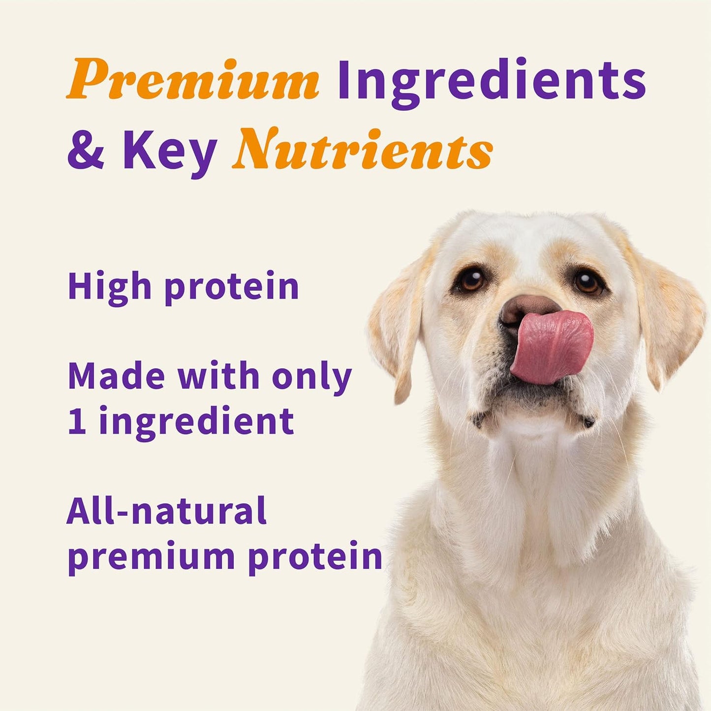 Freeze Dried Raw Dog Treats, 100% Chicken Breast Recipe, Dog Treats Pouch, All-Natural High Protien Treat, 3.7 Oz Pouch