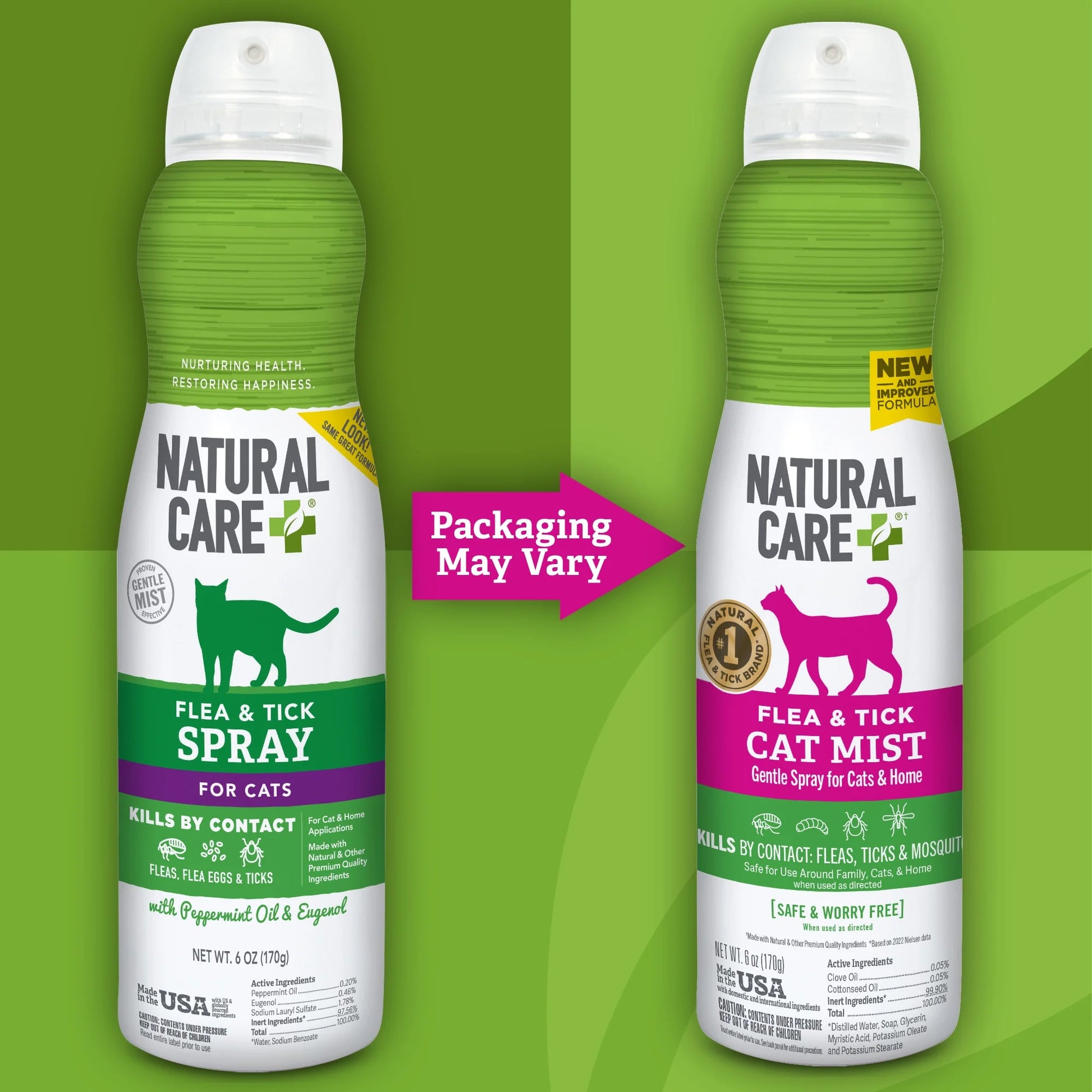 Flea & Tick Spray for Cats - 6Oz.