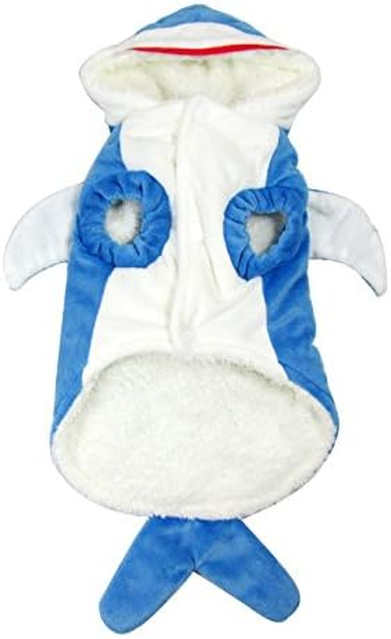 Funny Dog Cat Shark Costumes Pet Halloween Christmas Cosplay Costume Puppy Winter Coat Hoodie Sweater Clothes for Small Medium Large Dogs and Cats