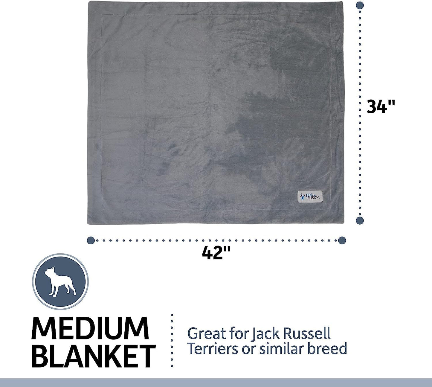 Premium Dog & Cat Blanket | Ultra Soft Pet Blanket Available in Plush or Quilted; 2 Colors (Grey; Brown) | Perfect for Small Dogs & Large Dogs