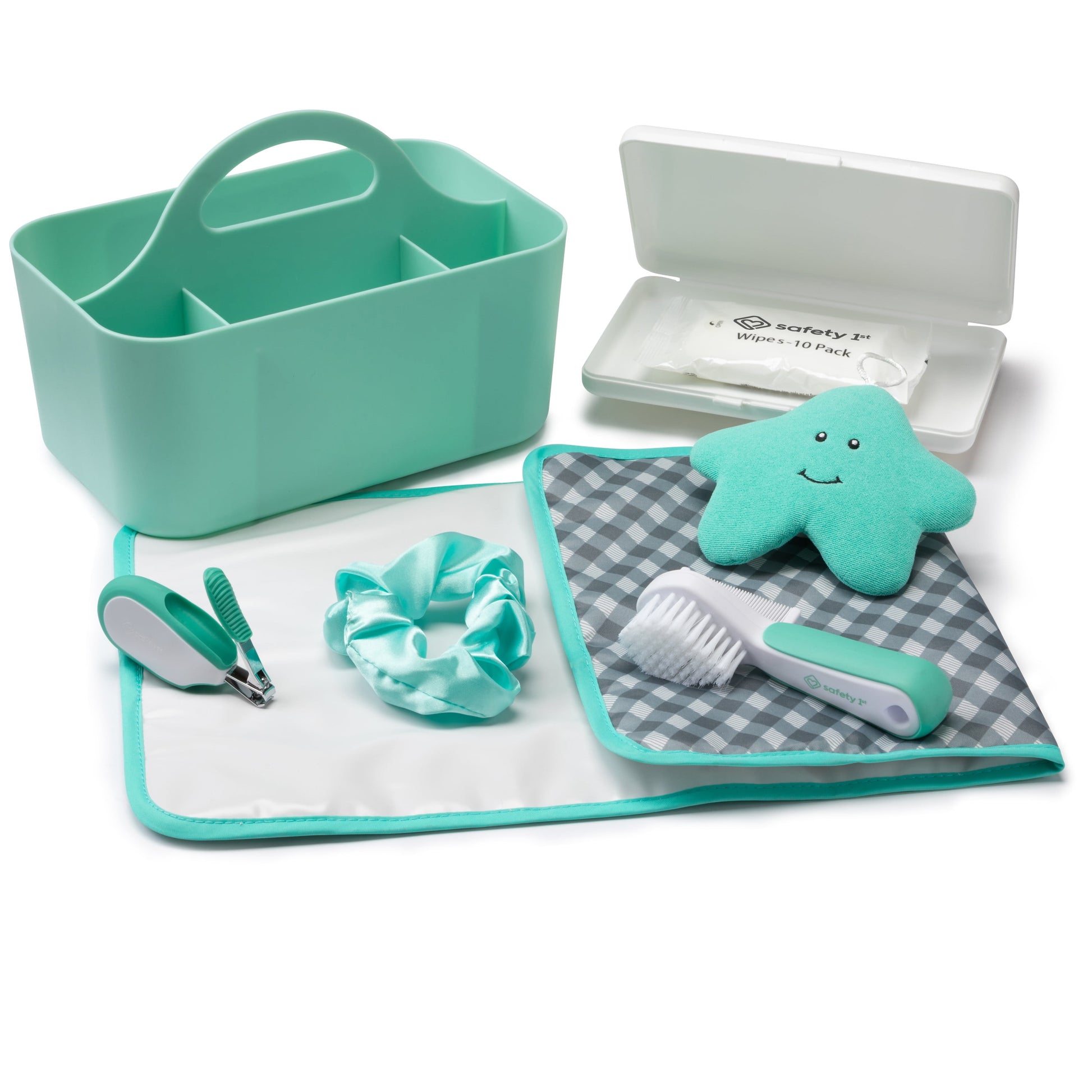 Cleanup Caddy: Diaper & Bath Station, Seafoam