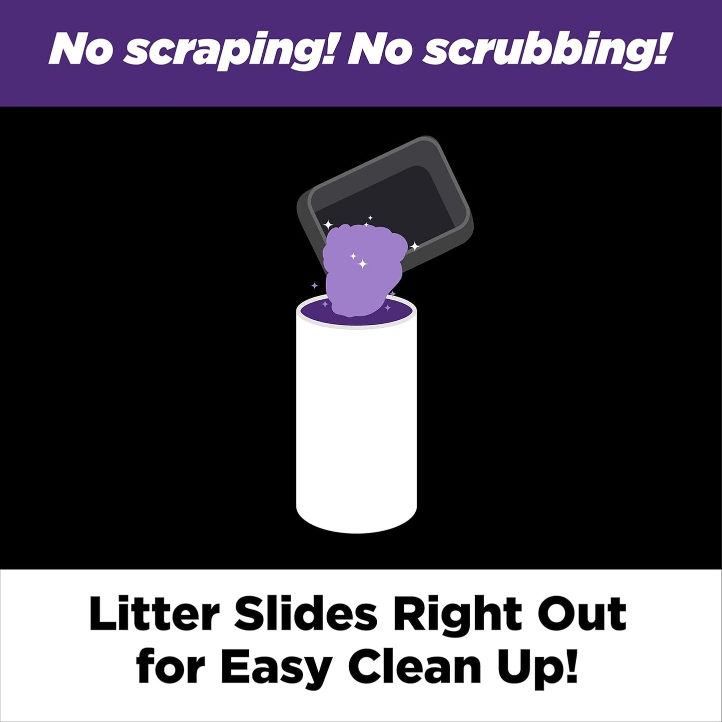 Clump & Seal SLIDE Platinum Multi-Cat Clumping Cat Litter, 14-Day Odor Control, EZ Clean Technology, 37 Lbs – No Scrubbing, Powerful Odor Eliminator
