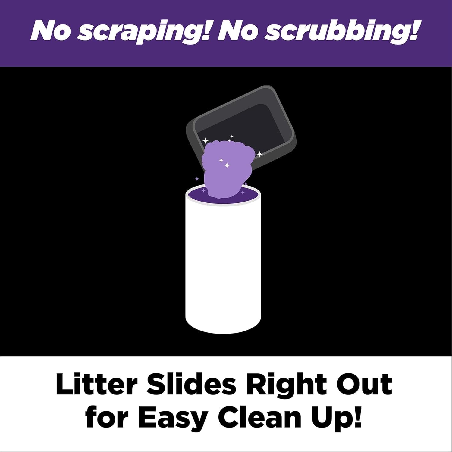 Clump & Seal SLIDE Platinum Multi-Cat Clumping Cat Litter, 14-Day Odor Control, EZ Clean Technology, 37 Lbs – No Scrubbing, Powerful Odor Eliminator