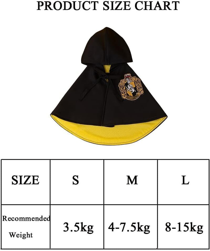 Halloween Dog Cat Costume Cape: Pet Wizard Apparels Cosplay Costume Set Medium