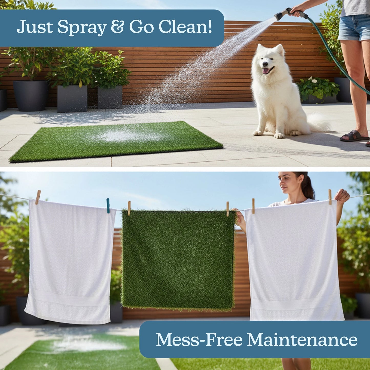 Set of 3 Replacement Turf Grass Pee Pads - Puppy Essentials