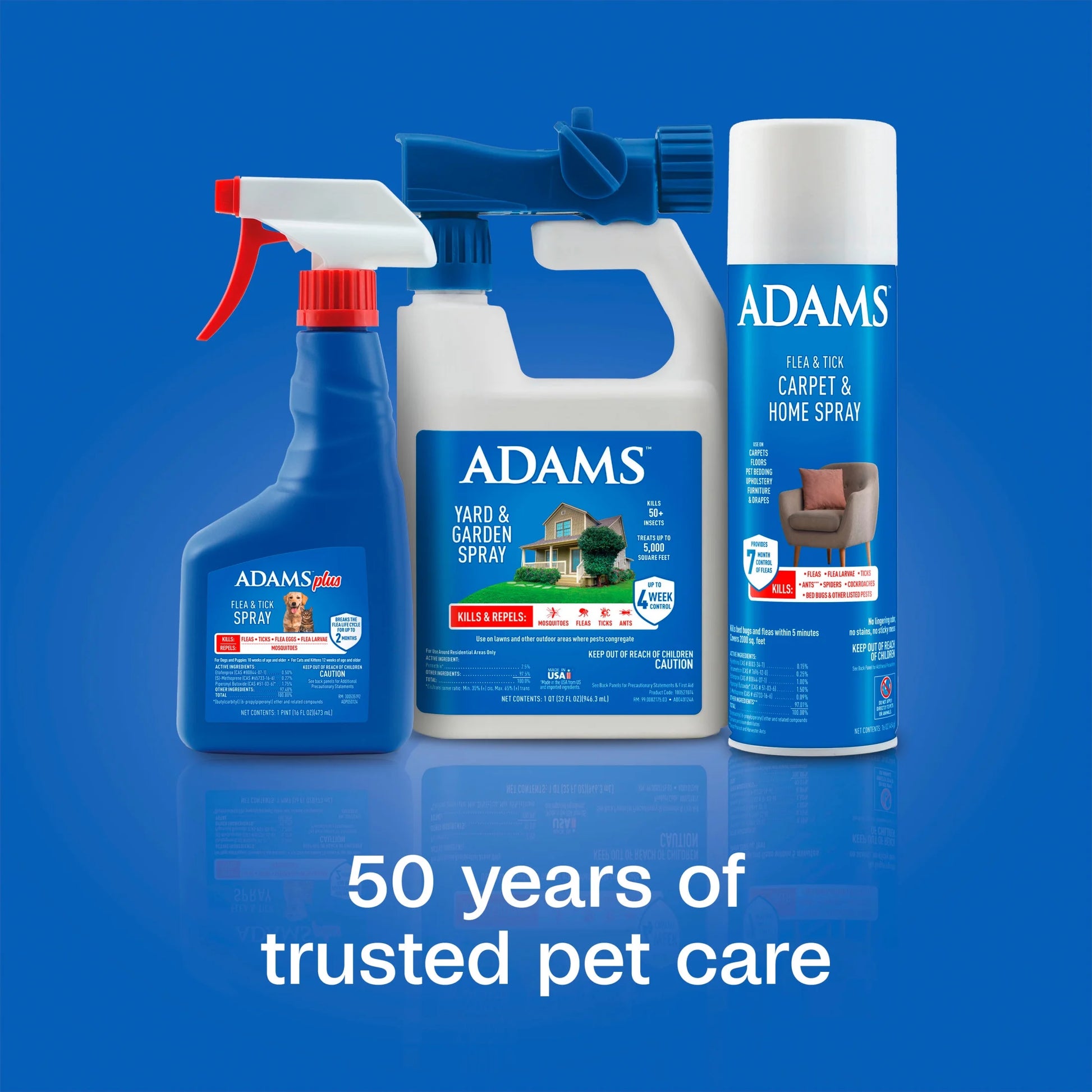 Flea & Tick Carpet & Home Spray, 7-Month Flea Protection, Treats up to 2K Sq Ft, 16 Oz