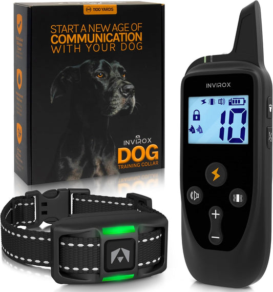 2026 Edition Dog Training Collar, 123 Levels for Reactive or Stubborn Dogs, 1100Yd Long-Range E Collar, Waterproof Rechargeable System with Manual Bark Control for Large Dogs