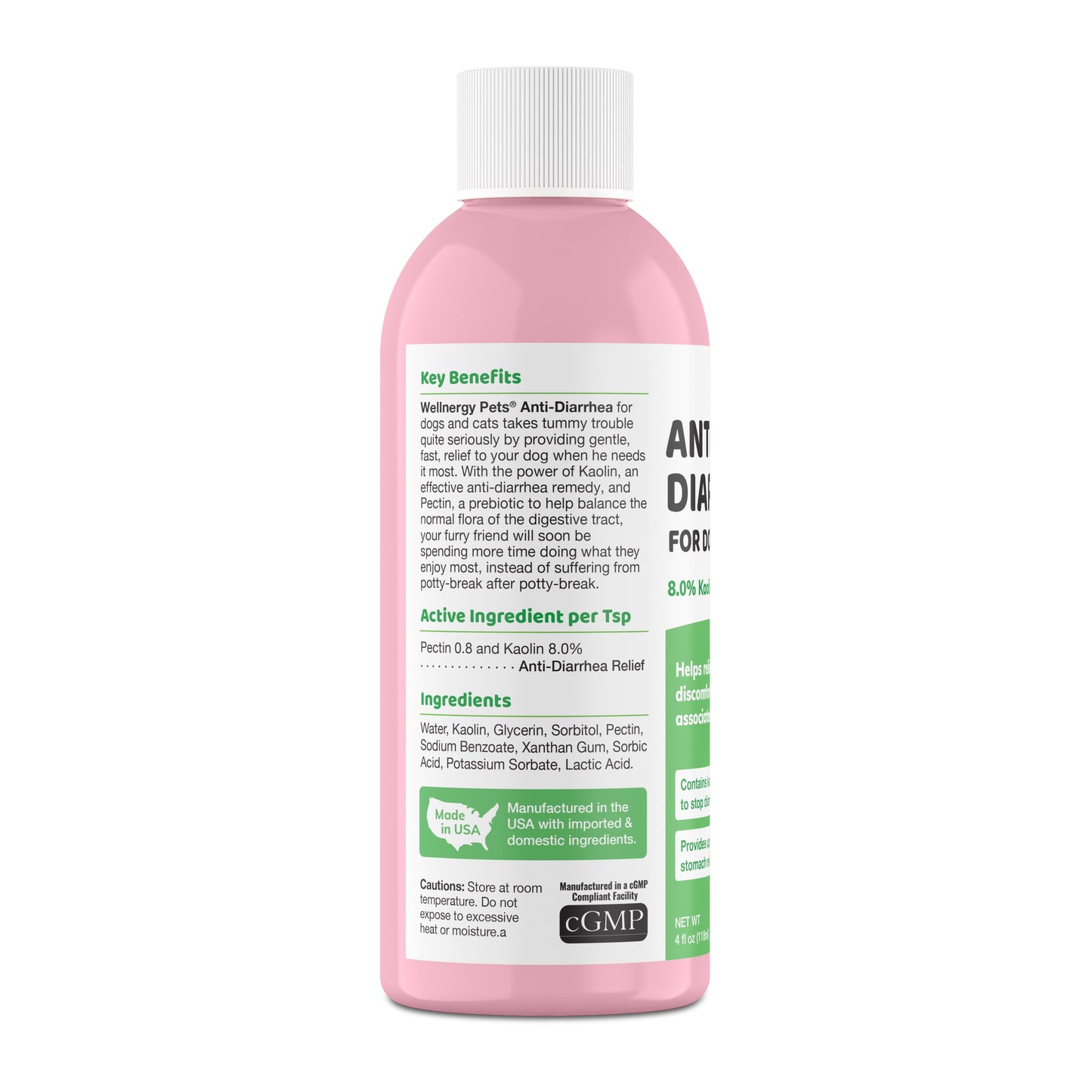 Anti-Diarrhea for Dogs and Cats, 4 Oz, Upset Stomach Relief