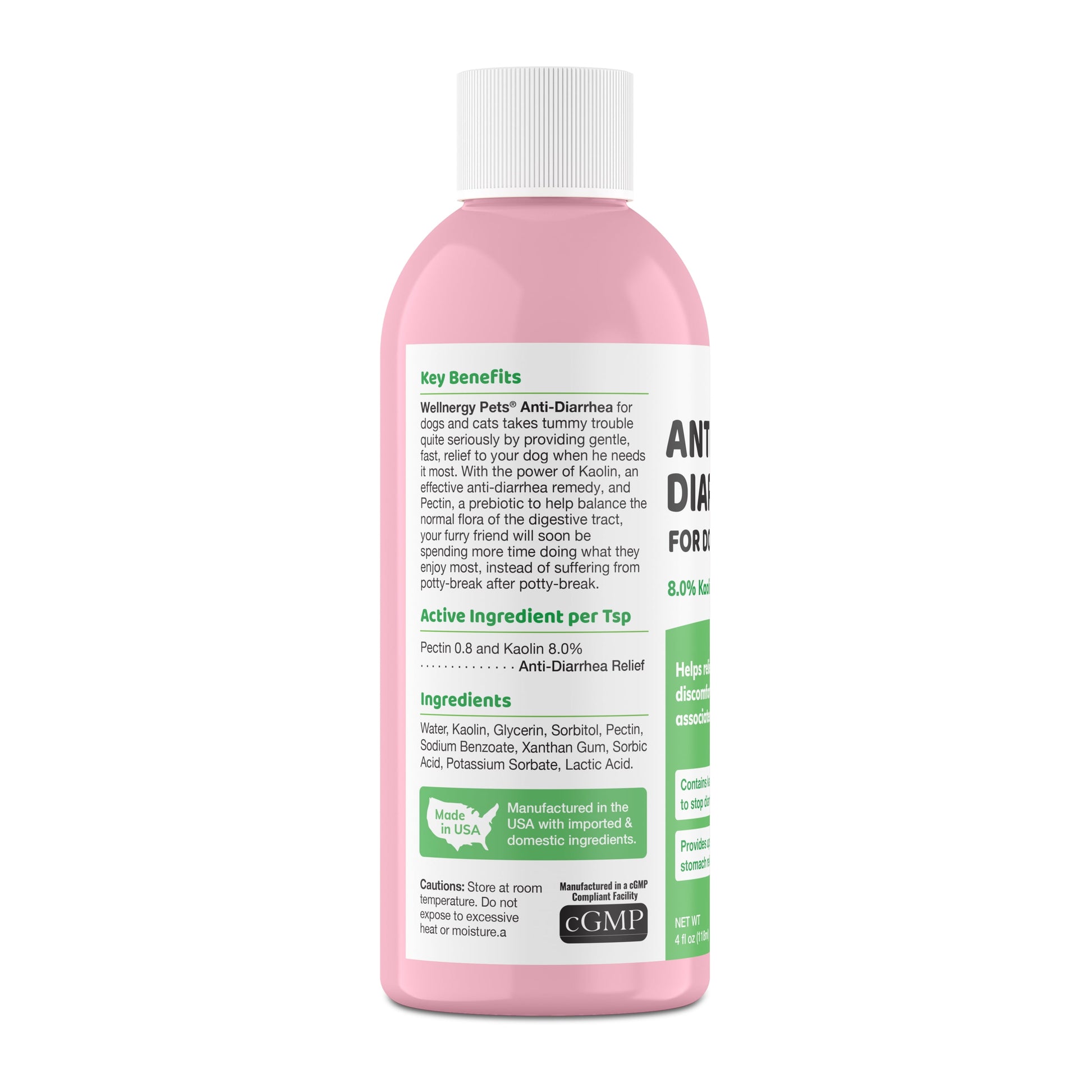 Anti-Diarrhea for Dogs and Cats, 4 Oz, Upset Stomach Relief