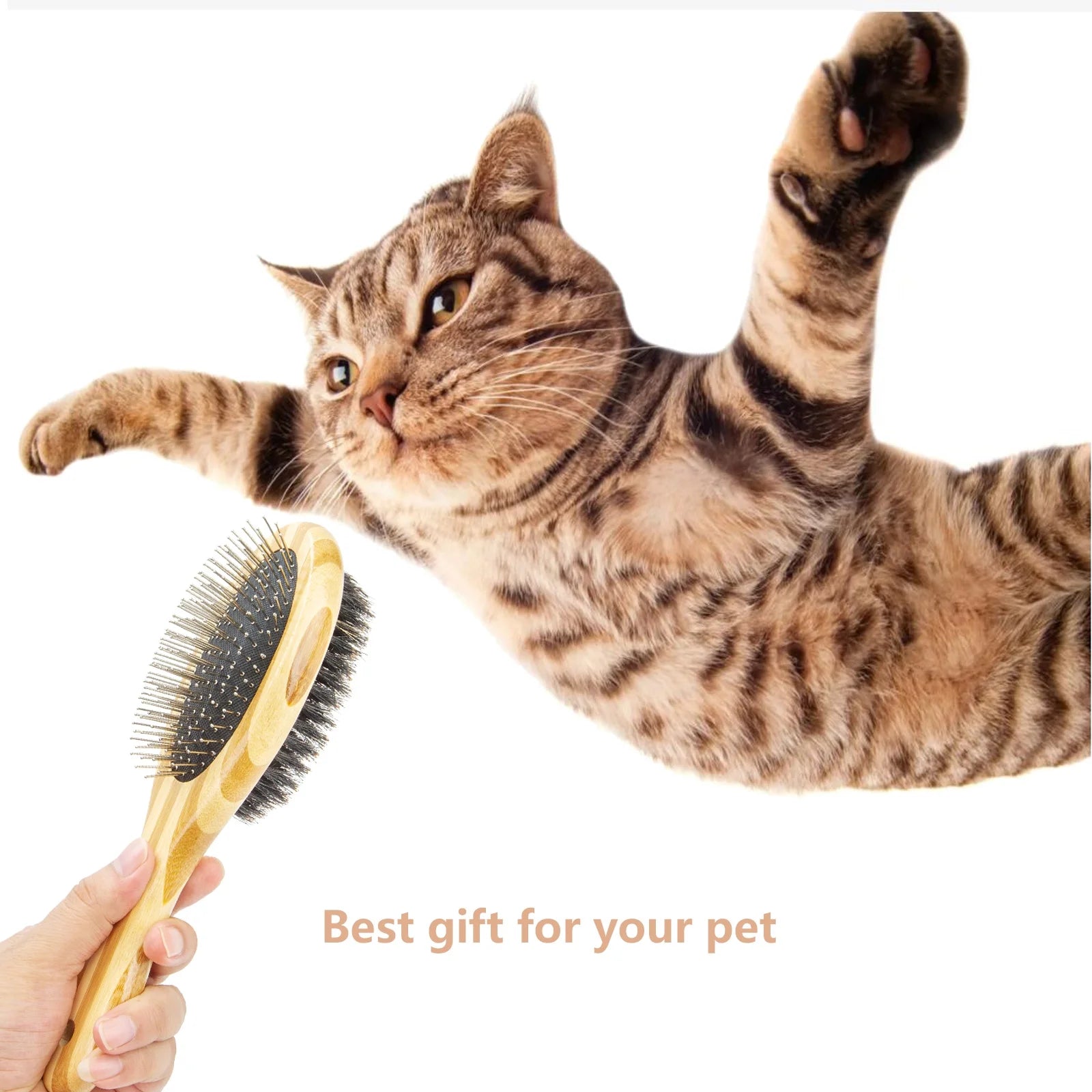 Dog and Cat Brush, Skin Friendly Grooming Cat Brush, Dog Brush for Shedding,Deshedding Brush, Beard Brush,Hair Brush Puppy Brush for Haired Dogs, Pet Supplies Accessories