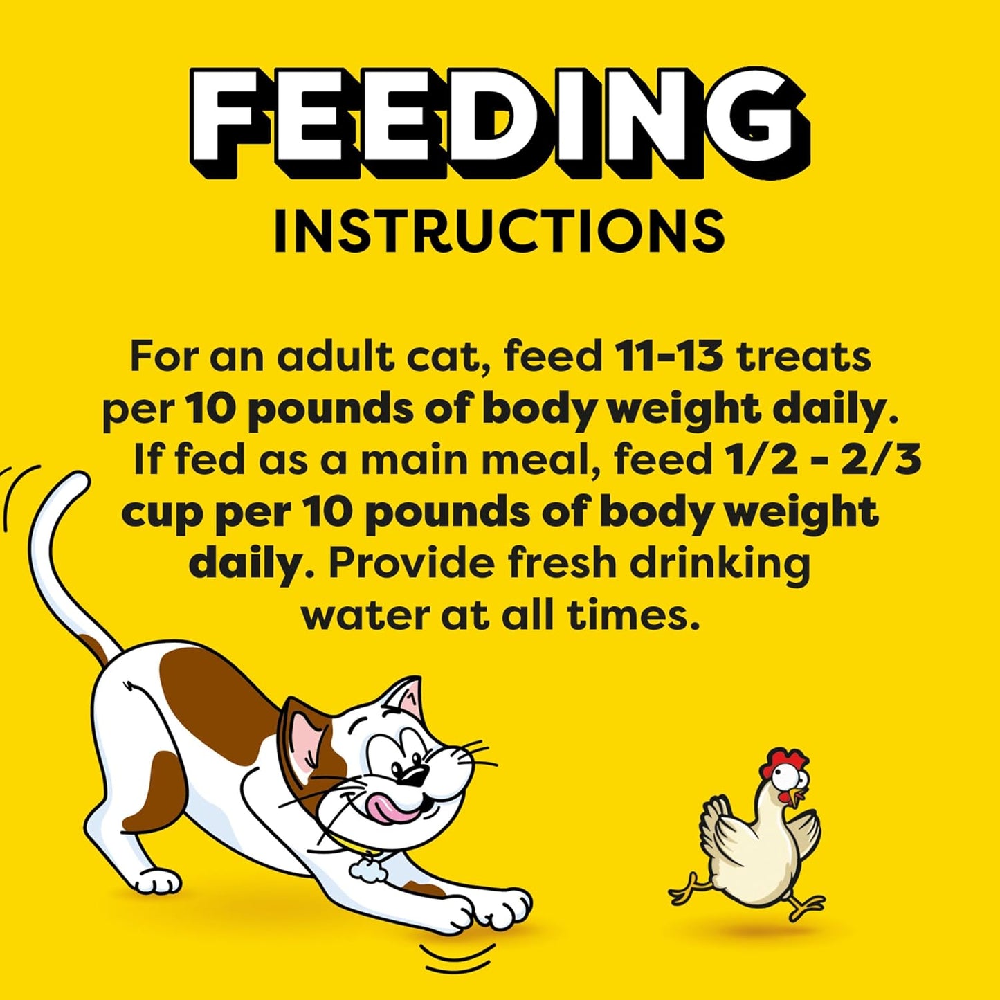 Classic Crunchy and Soft Cat Treats Tasty Chicken Flavor, 48 Oz. Pouch