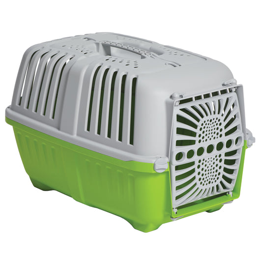 22 Inch Spree Travel Pet Carrier for Dog or Cat with Plastic Door, Green