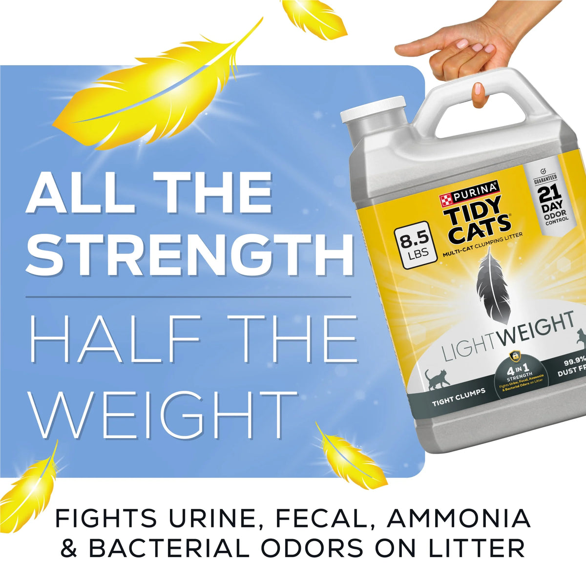 Purina  4-In-1 Strength Lightweight Cat Litter, Floral Scent, 8.5 Lb Jug